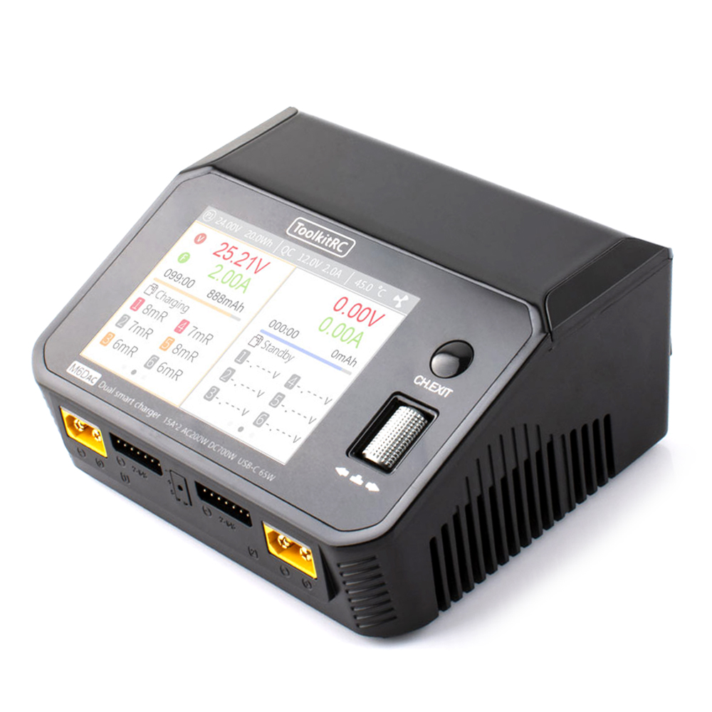 ToolkitRC M6DAC Dual Channel S - Toolkitrc M6Dac Smart Charger recensie en prijs