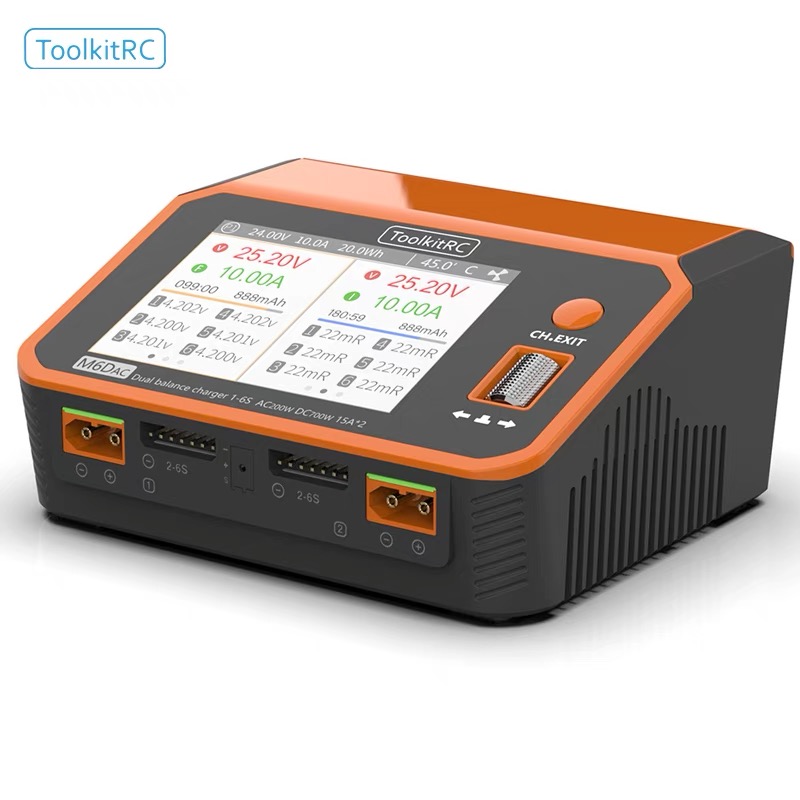 ToolkitRC M6DAC 350W X 2 USB-C - Toolkitrc M6Dac Smart Charger recensie en prijs