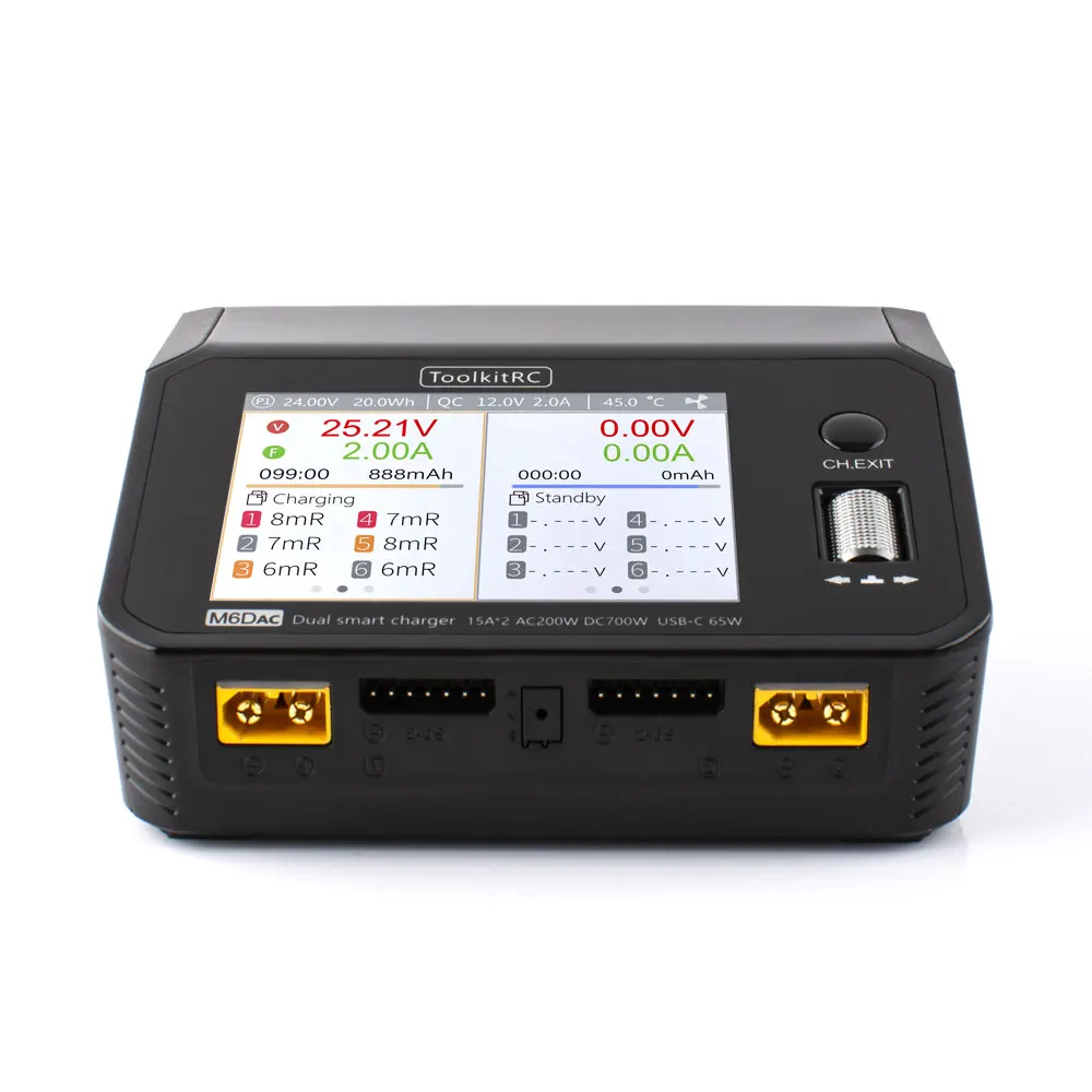 ToolkitRC M6DAC AC 200W DC 700 - Toolkitrc M6Dac Smart Charger recensie en prijs