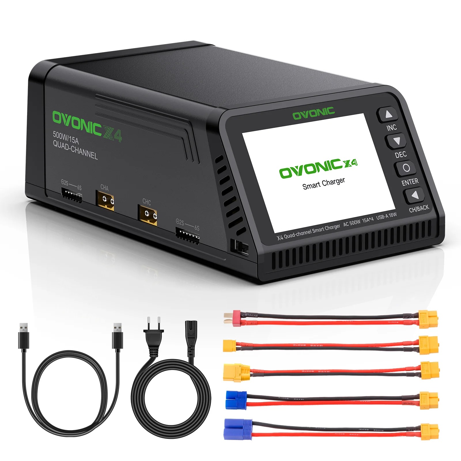 Ovonic X4 AC500W 4-kanaals sli - Toolkitrc M6Dac Smart Charger recensie en prijs