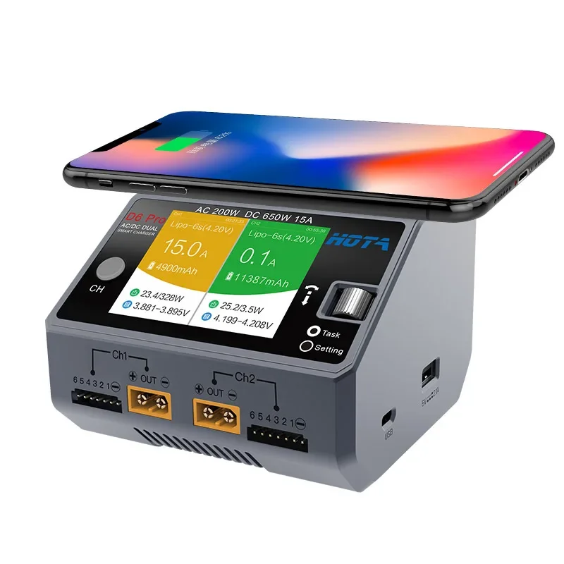 HOTA D6 Pro 650W Dual Channel  - Hota D6 Pro Dual Lipo Charger recensie en prijs